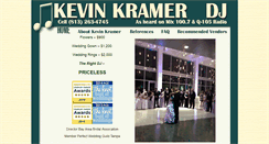 Desktop Screenshot of kevinkramerdj.com
